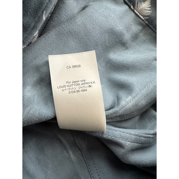 Louis Vuitton Blue & White LV Leaf Denim Jackets - Picture 8 of 8